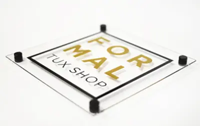 Acrylic signs wholesale product image on white background