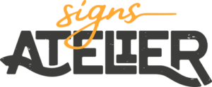 SignsAtelier New Logo design, yellow and black