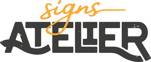 SignsAtelier New Logo design, yellow and black