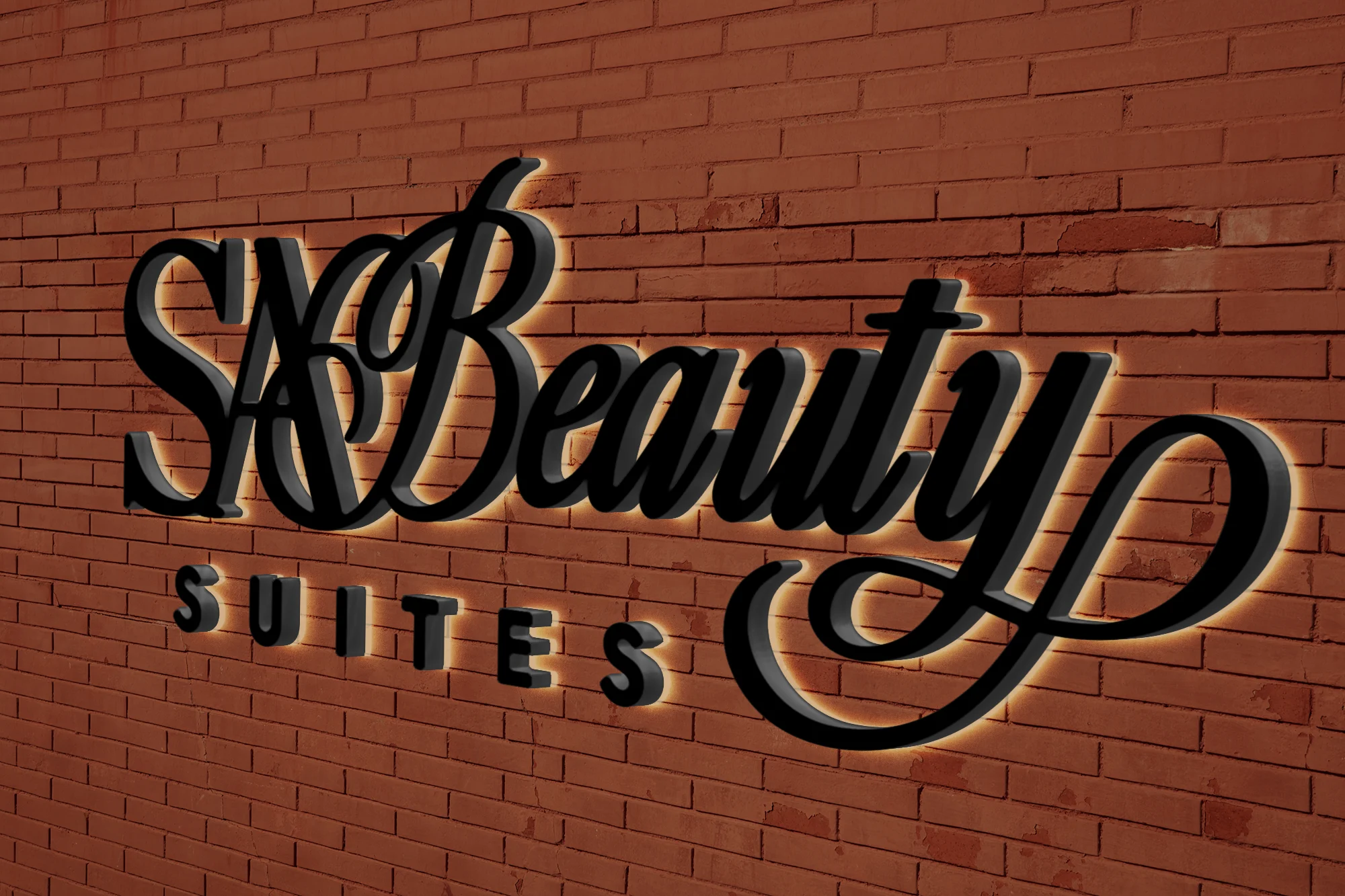 SA Beauty – Backlit Metal Sign